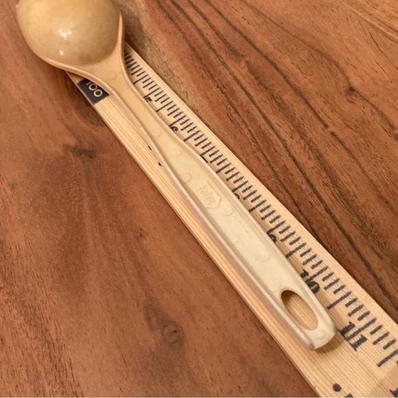 Vintage Foley Cream/Tan Solid Plastic Kitchen Spoon - Picture 7 of 7